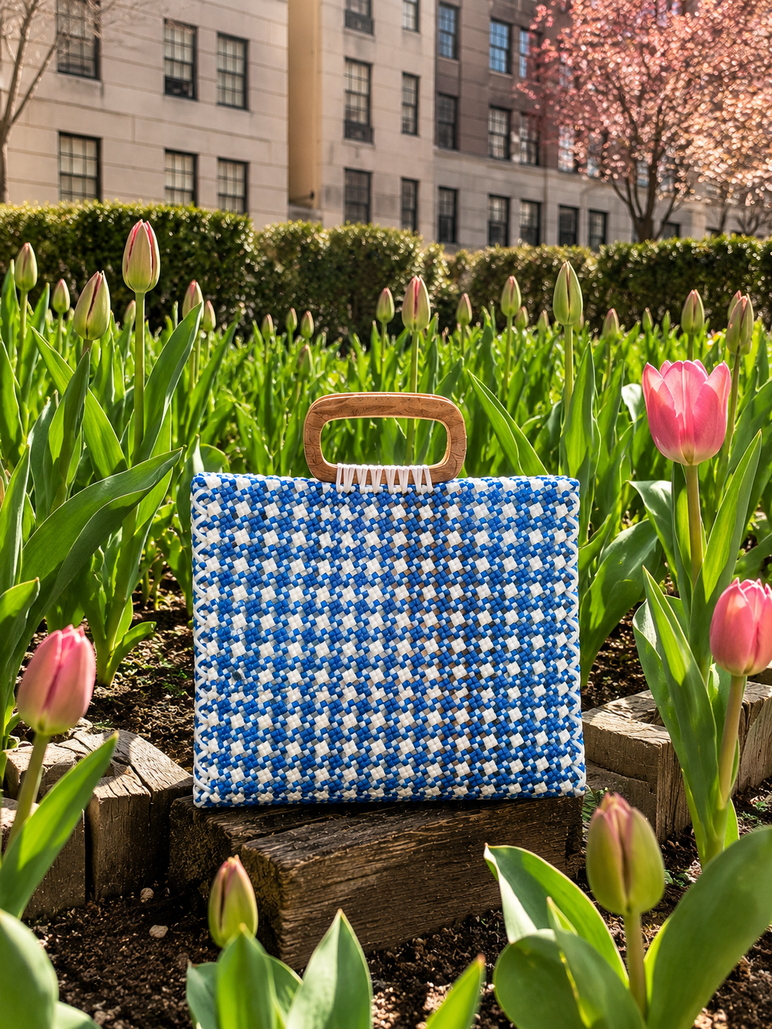 Bianca Check Tote