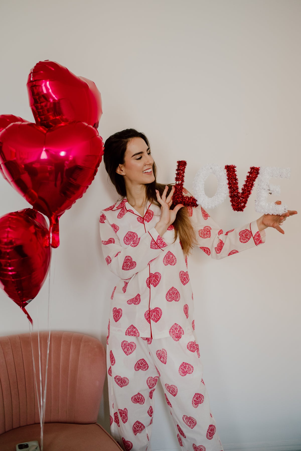 Long Pajama Sets - All You Need Is Love