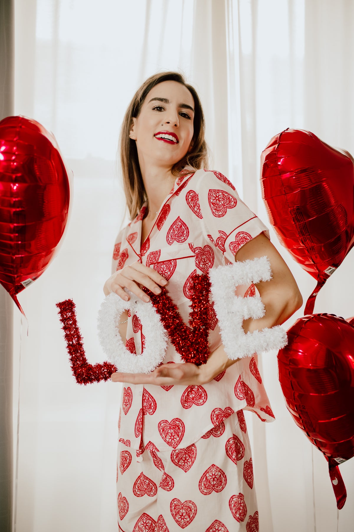 Shorts Pajama Sets - All You Need Is Love