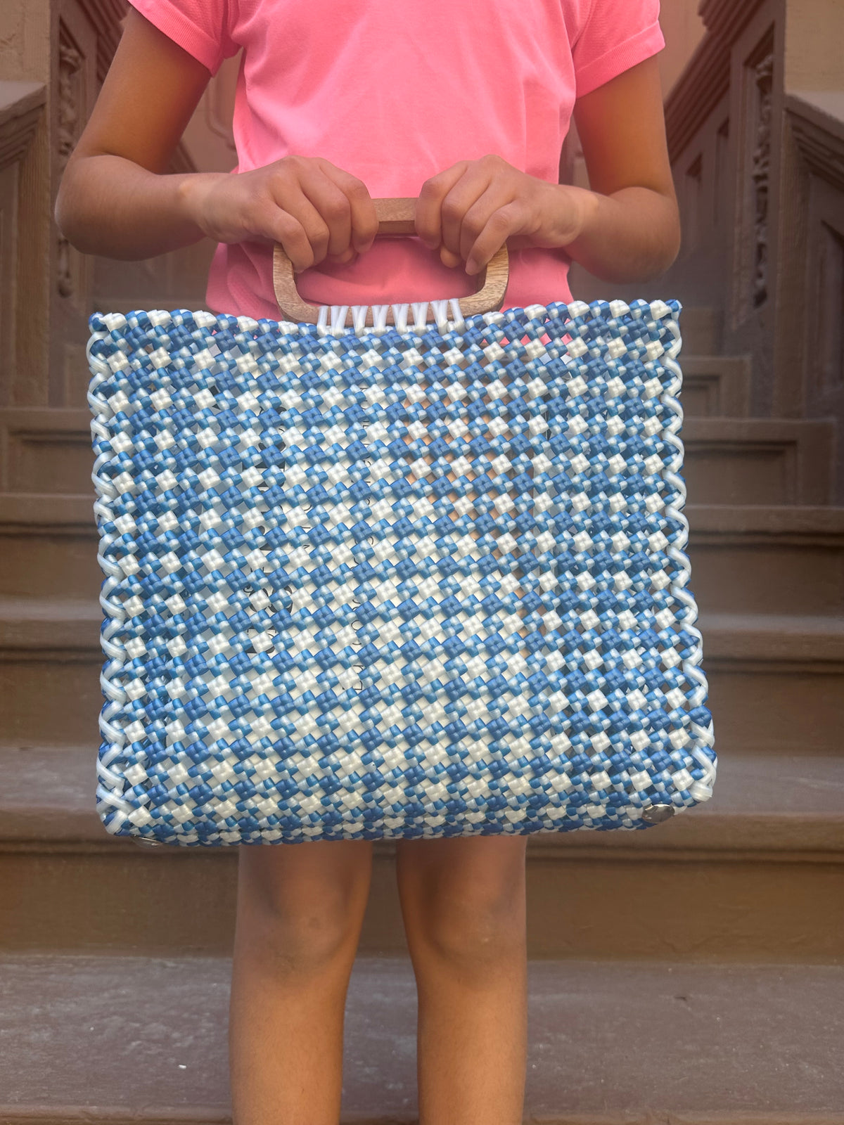 Bianca Check Tote