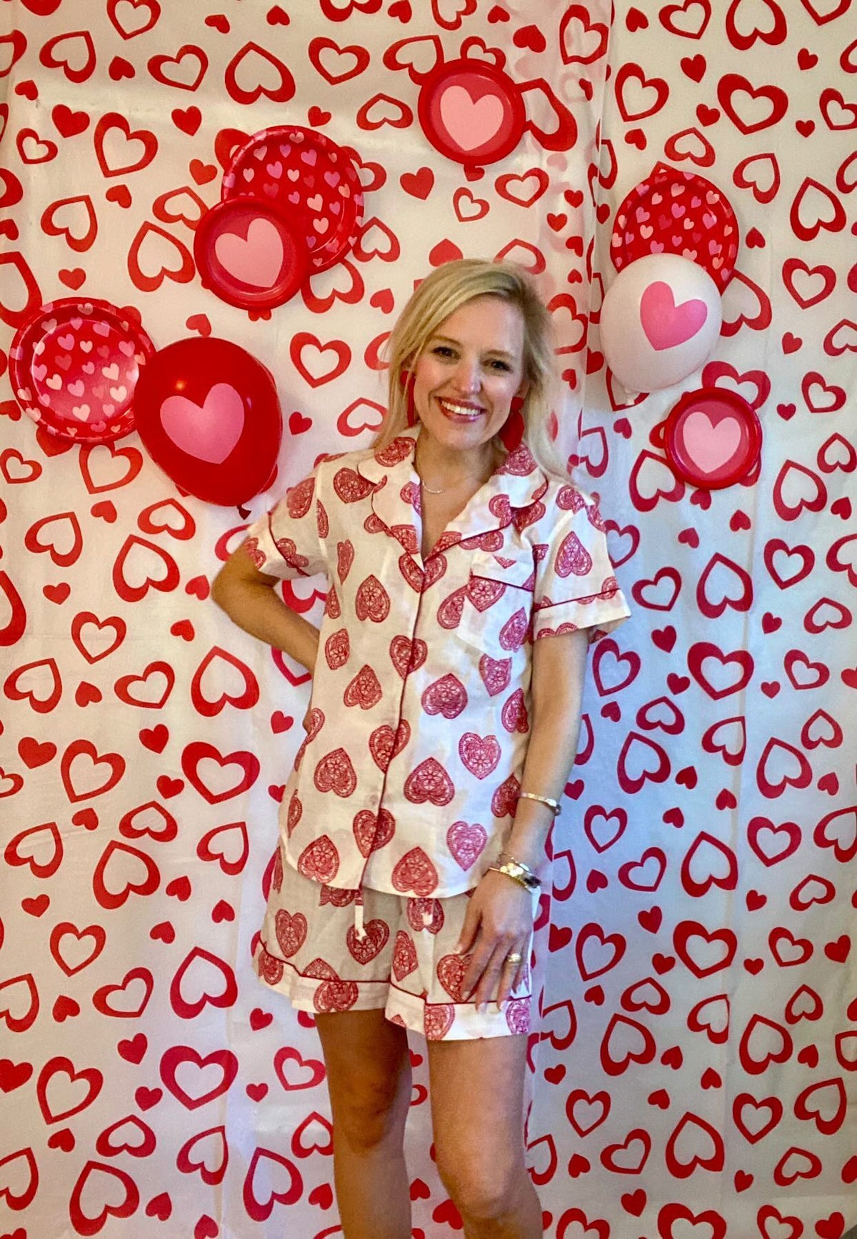 Shorts Pajama Sets - Valentine&#39;s Day Collab X @sheheartsofstyle