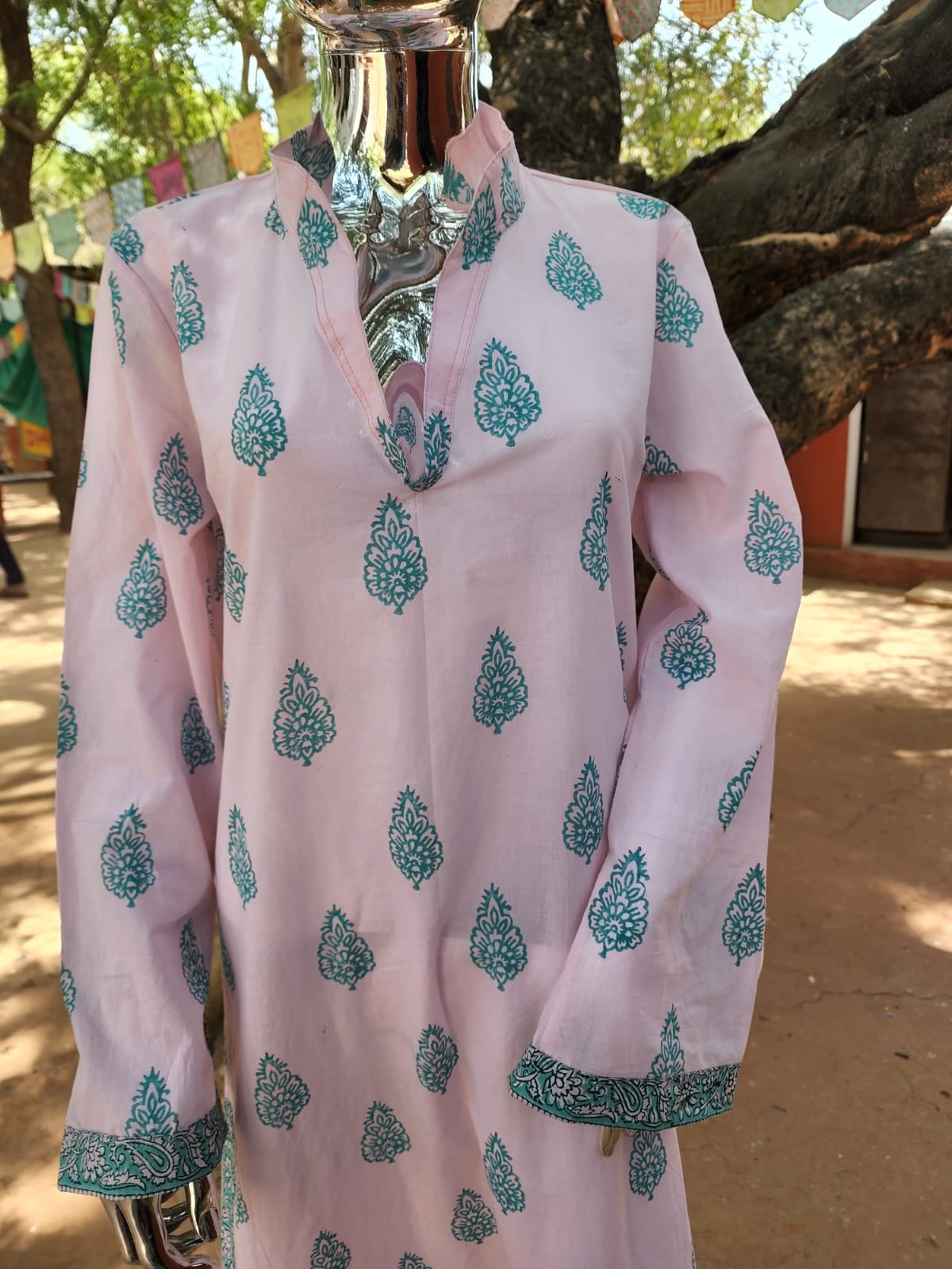Ria Caftan — Pink & Teal Ria Caftan — Pink & Teal
