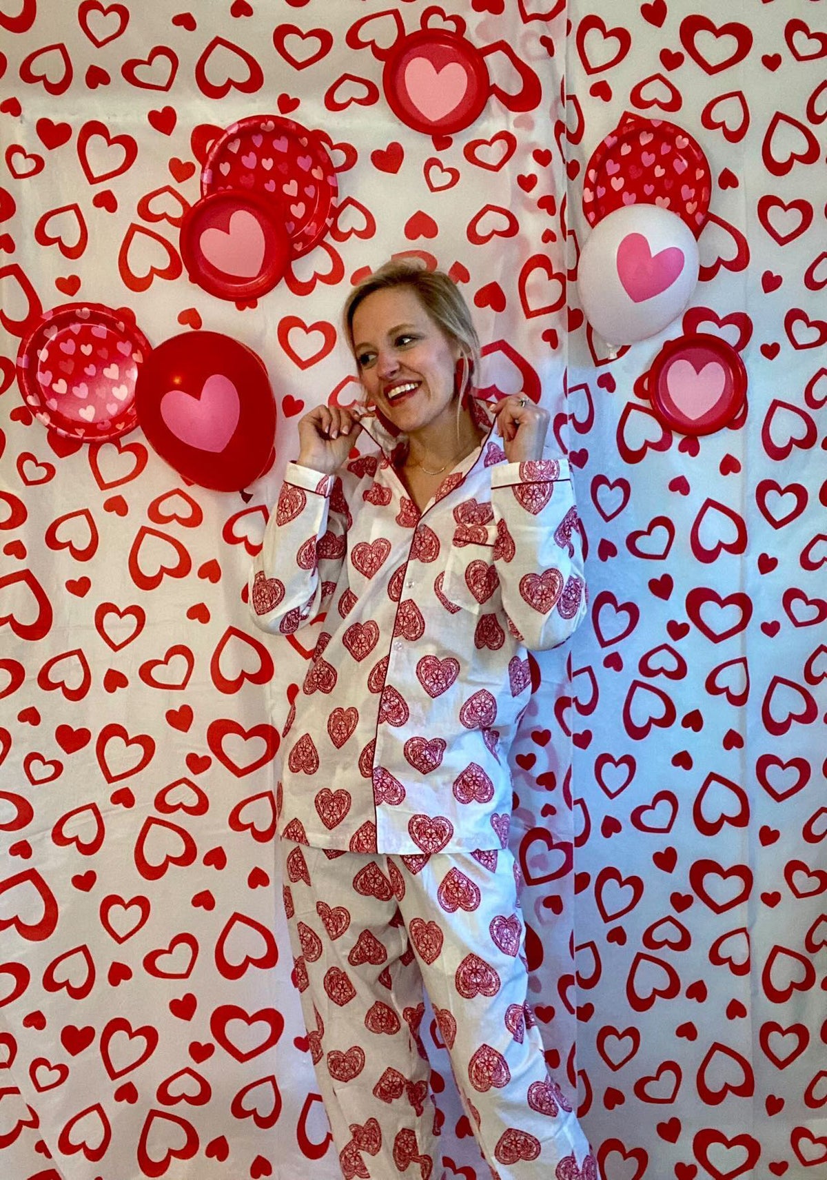 Long Pajama Sets - Valentine&#39;s Day Collab X @sheheartsofstyle