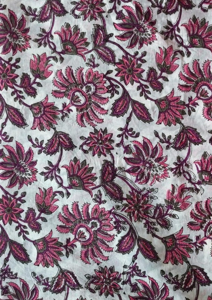 Roopa Dress - Pink/Purple Lotus