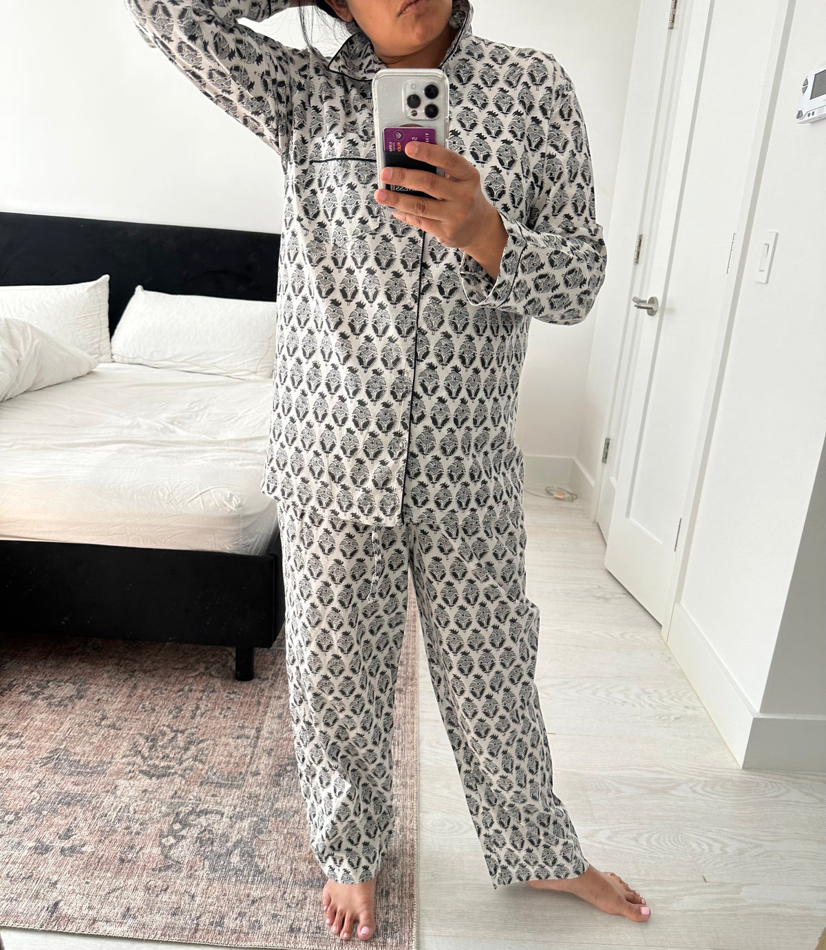 Long Pajama Sets - Ratri Print