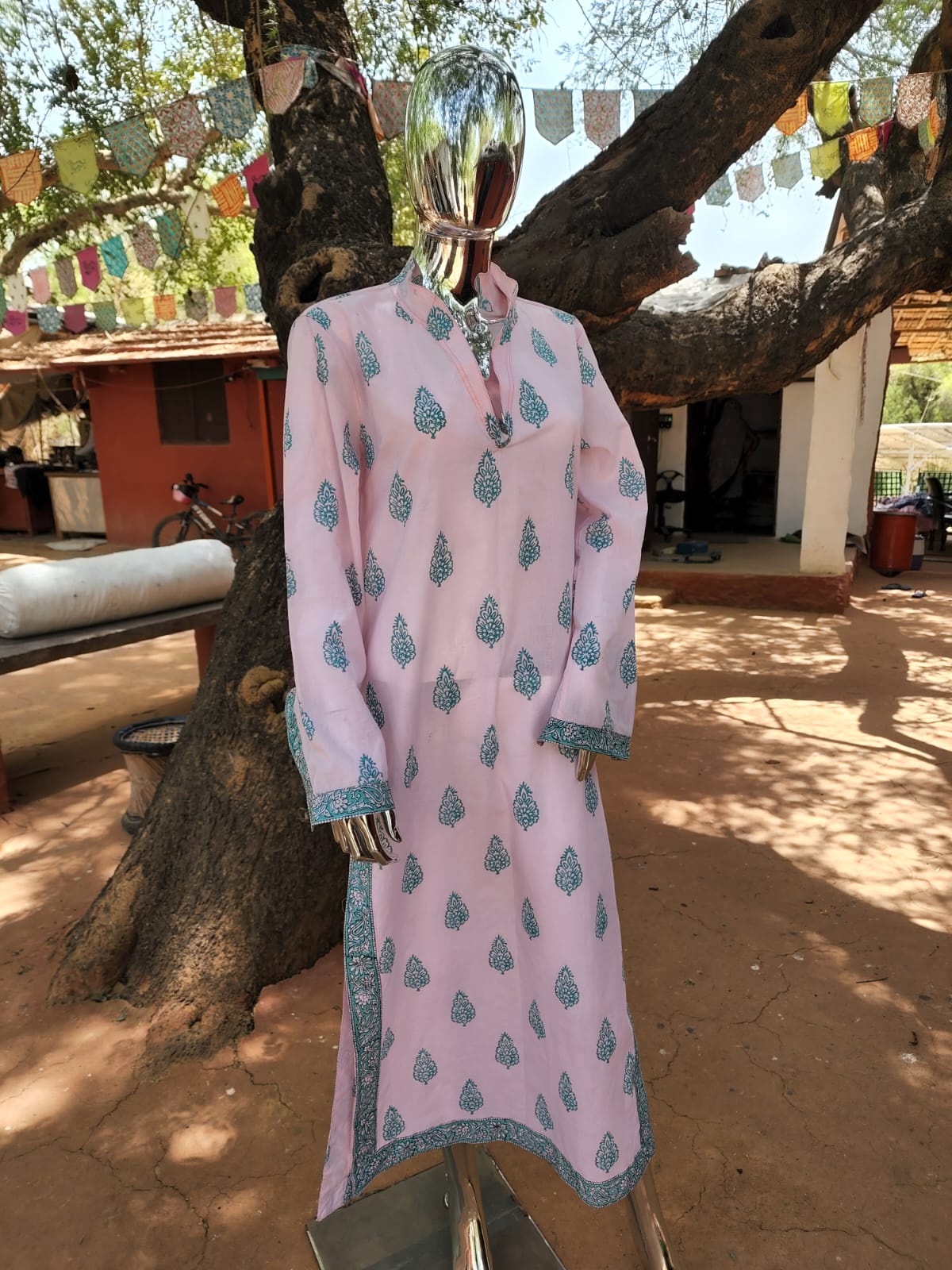 Ria Caftan — Pink & Teal Ria Caftan — Pink & Teal